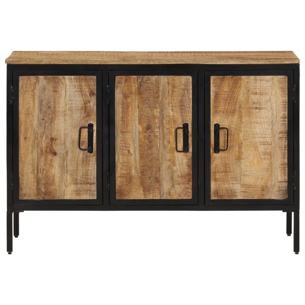 vidaXL Sideboard 105x35x70 cm Raues Mangoholz