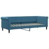vidaXL Tagesbett Ausziehbar mit Schubladen Blau 80x200 cm Samt