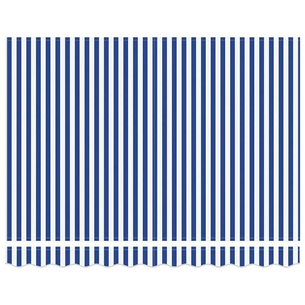 vidaXL Einziehbare Markise Blau und Weiß 300 x 250 cm