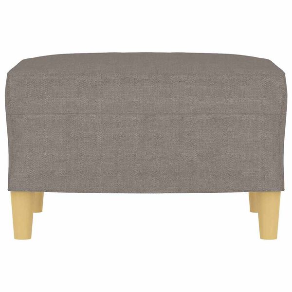 vidaXL Fußhocker Taupe 60x50x41 cm Stoff