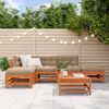 vidaXL Garten-Lounge-Set 5 pcs Wachsbraun Massives Kiefernholz