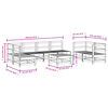 vidaXL 8-tlg. Garten-Lounge-Set Massivholz Douglasie