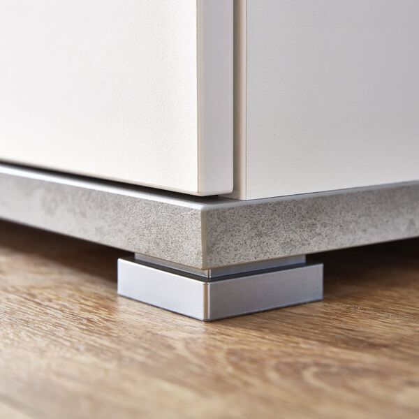 Germania Garderobenschrank GW-Topix Wei&szlig; und Betongrau