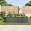 vidaXL Garten-Hochbeet 320x80x81 cm Verzinkter Stahl Grau