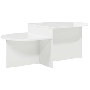 vidaXL Couchtisch Hochglanz Wei&szlig; 100 x 50 x 40 cm Holzwerkstoff