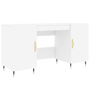 vidaXL Schreibtisch Wei&szlig; 140x50x75 cm Holzwerkstoff