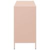 vidaXL Sideboard Rosa 101,5x39x73,5 cm Kaltgewalzter Stahl