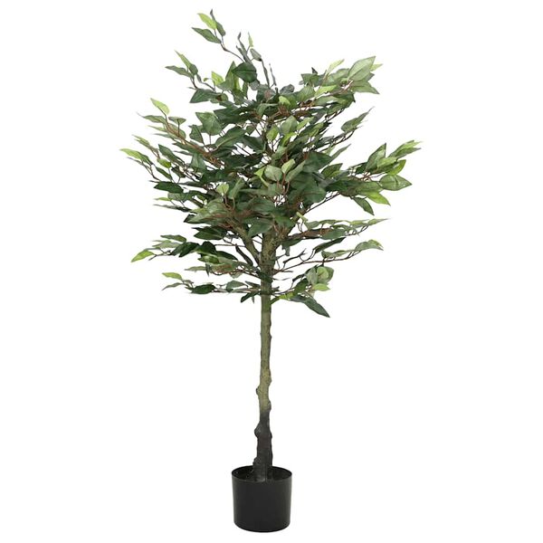 vidaXL Ficusbaum K&uuml;nstlich 480 Bl&auml;tter 130 cm Gr&uuml;n