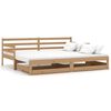 vidaXL Ausziehbares Tagesbett 2x(90x200) Honigbraun Massivholz Kiefer