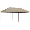 vidaXL Party-Zelt Taupe 292 x 580 x 315 cm Oxford-Stoff