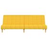 vidaXL Schlafsofa 2-Sitzer Gelb Stoff