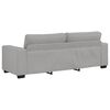 vidaXL 3-teiliges Sofa-Set mit Kissen, wolkengrauer Stoff