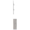vidaXL Garderobenset Flur Betongrau 100x25x76,5 cm Holzwerkstoff