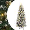 vidaXL K&uuml;nstlicher Weihnachtsbaum mit 300 LEDs mit St&auml;nder Wei&szlig; 180 cm