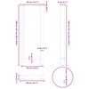 vidaXL Bartischbeine Wei&szlig; 2 Stk. 40x(100-101) cm Stahl