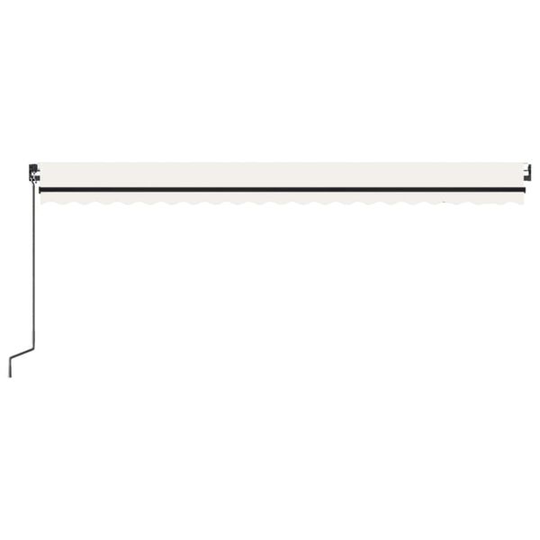vidaXL Markise Manuell Einziehbar 500x300 cm Creme