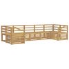 vidaXL Outdoor-Sofagarnitur 7 pcs Wei&szlig; 304 x 126,5 x 73 cm
