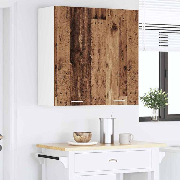 vidaXL H&auml;ngeschrank mit Speicher Altholz 80 x 31 x 80 cm Holzwerkstoff