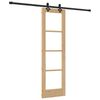 vidaXL Schiebetür Natur 61 x 198,5 cm Massivholz Kiefer und Glas