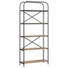 vidaXL B&uuml;cherregal 5 Ebenen 80 x 30 x 183 cm Holzwerkstoff
