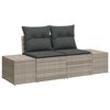 vidaXL Sofa Set mit Kissen 4 pcs Poly-Rattan