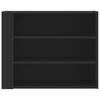 vidaXL Wandregal Schwarz 75x35x60 cm Holzwerkstoff