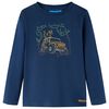 Kinder-Langarmshirt Marineblau 104