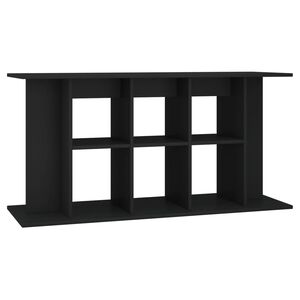 vidaXL Aquariumst&auml;nder Schwarz 120x40x60 cm Holzwerkstoff