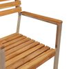vidaXL Garten Essgruppe 5 pcs Braun Massivholz Teak