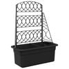 vidaXL Pflanzer-Spalier Anthrazit 58 x 29 x 78 cm PP