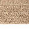 vidaXL Teppich ZIZUR Beige 240x240 cm Jute-Optik Indoor und Outdoor