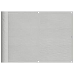 vidaXL Balkon-Sichtschutz Hellgrau 75x300 cm 100 % Polyester-Oxford