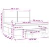 vidaXL Boxspringbett mit Matratze Dunkelgr&uuml;n 160x200 cm Samt