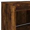 vidaXL Sideboard mit LED-Leuchten Räuchereiche 202x37x67 cm