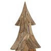 vidaXL Weihnachtsbaum mit St&auml;nder Braun 181,5 cm Massivholz Teak