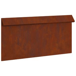 vidaXL Schneckenzaun 50 x 3,5 x 25 cm Wetterfeststahl Rostoptik