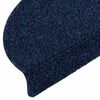 vidaXL Stufenmatten Selbstklebend 15 Stk. 56x17x3 cm Marineblau Halbrund