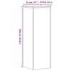 vidaXL Pflanzenst&auml;nder 2 Stk. Altholz-Optik 33x33x100 cm Holzwerkstoff