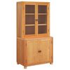 vidaXL Aufbewahrungsm&ouml;bel-Set mit T&uuml;r 2 Stk. Braun 80 x 50 x 160 cm