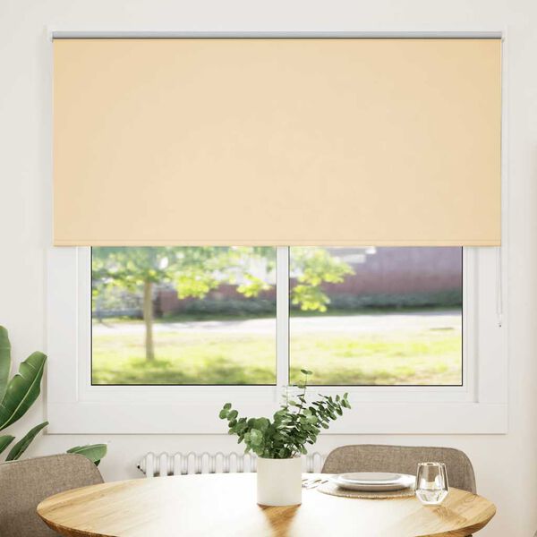 vidaXL Verdunkelungsrollo Beige 165x150 cm Stoffbreite 161,6 cm