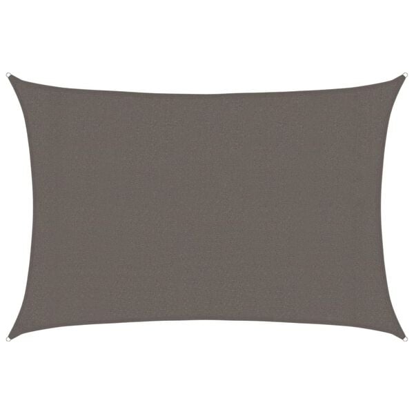vidaXL Sonnensegel 160 g/m² Anthrazit 3x5 m HDPE