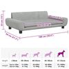 vidaXL Hundebett Hellgrau 100x54x33 cm Samt