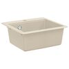 vidaXL Waschbecken 80% Quarz und 20% Harz 470 x 440 mm Beige