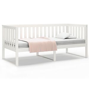 vidaXL Tagesbett ohne Matratze Wei&szlig; 90x190 cm Massivholz Kiefer