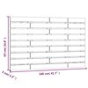 vidaXL Wand-Kopfteil Honigbraun 106x3x63 cm Massivholz Kiefer