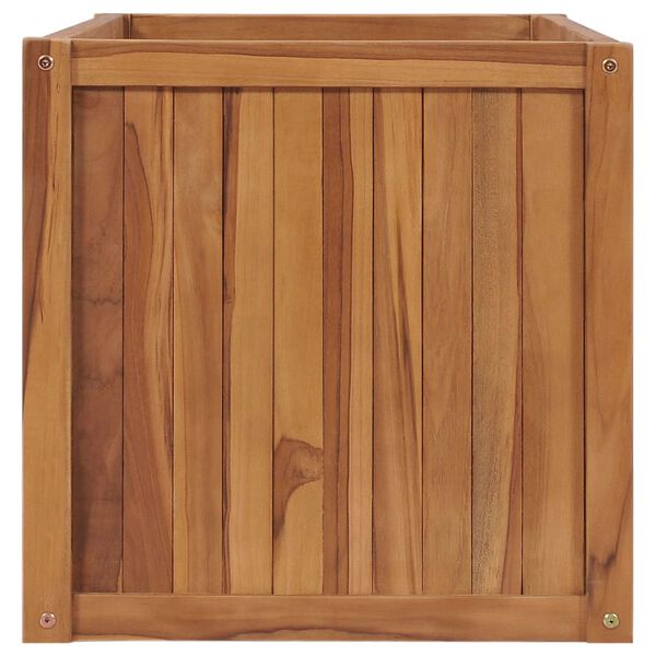 vidaXL Hochbeet 100x50x50 cm Massivholz Teak