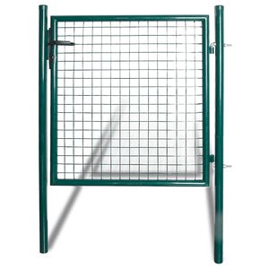 vidaXL Einzelt&uuml;r-Gartentor 100x100 cm pulverbeschichteter Stahl