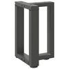 vidaXL Couchtischbeine T-Form 2 Stk. Anthrazit 38x25x(42-43) cm Stahl