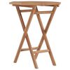 vidaXL Klappbarer Gartentisch 60&times;60&times;75 cm Teak Massivholz