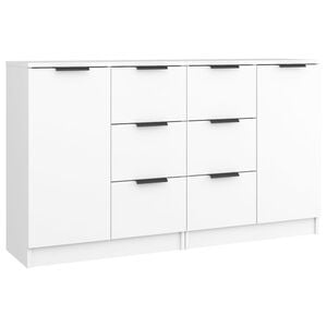 vidaXL Sideboards 2 Stk. Wei&szlig; 60x30x70 cm Holzwerkstoff